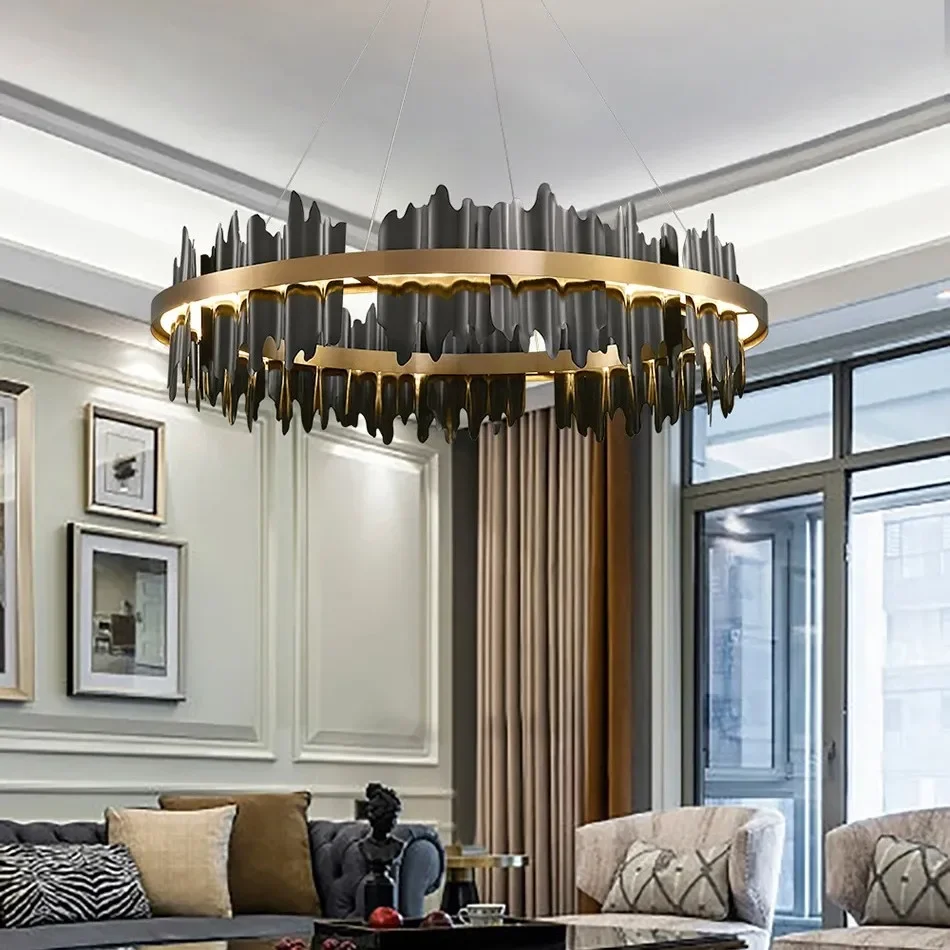 LED Dimmable Chandeliers for Living Room Restaurant Hanging Lamps Lobby Hotel Decor Light Fixtures led chandelier ceiling chandelier art lighting fixtures