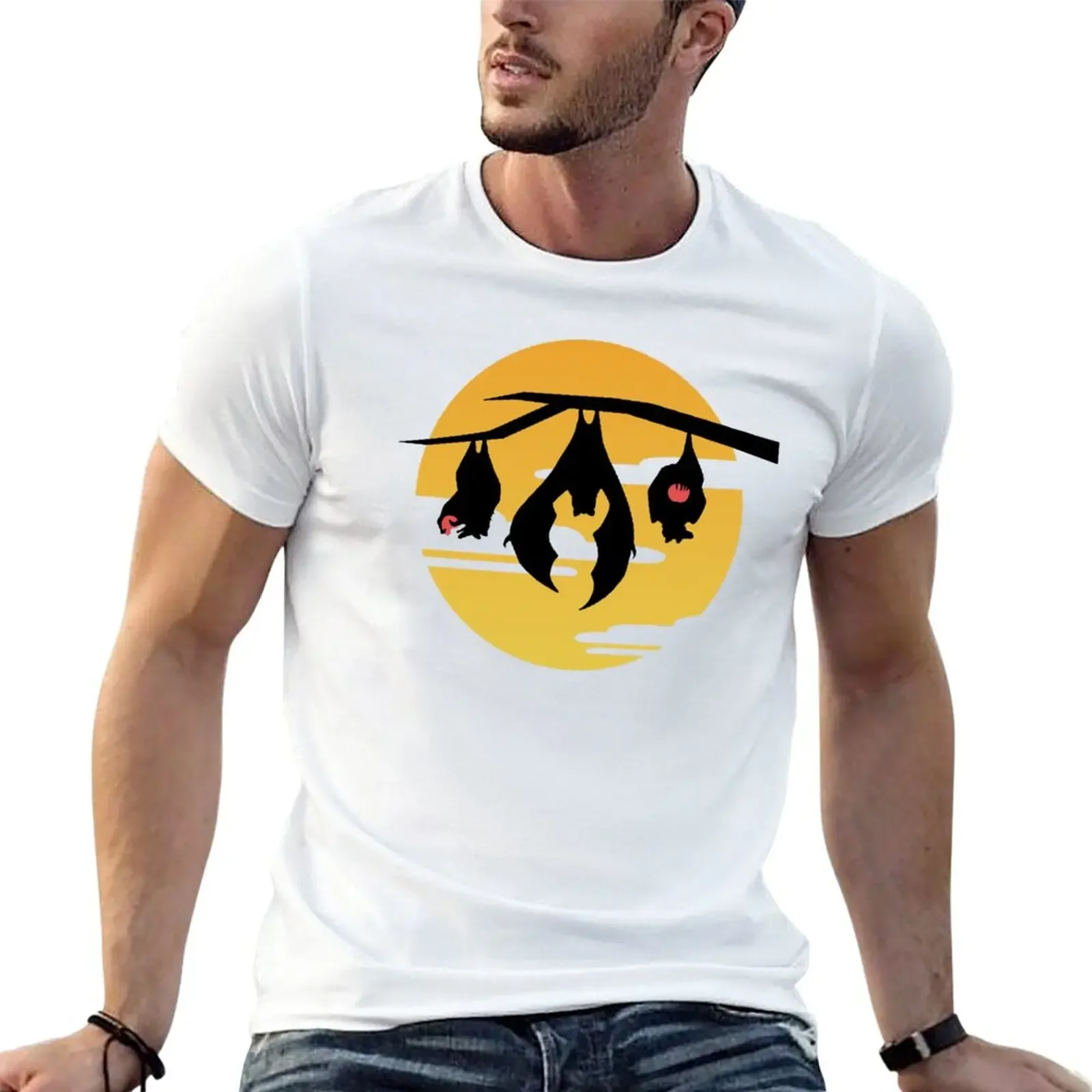 

Fruit Bats and Moon T-Shirt blanks vintage designer t shirt men