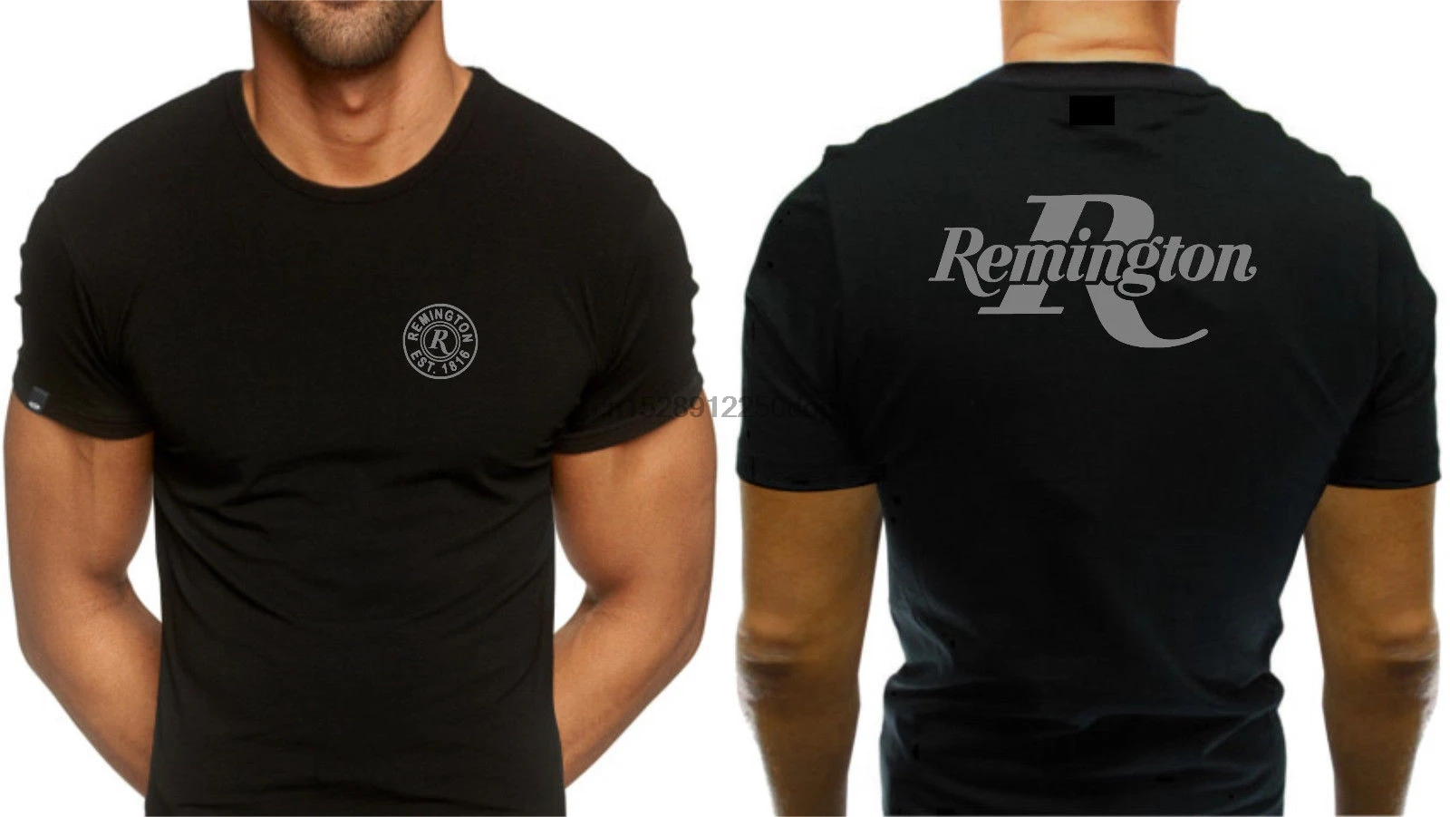 Maglietta Estiva A Maniche Corte Fashiont A Maniche Corte Con Stampa Lettere Remington T-Shirt Comoda T-Shirt Maschile