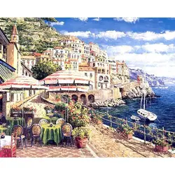 Venice Cityscape DIY Oil Painting Kit - Hand-Painted Canvas Art - 20x30cm No Frame (Brown)