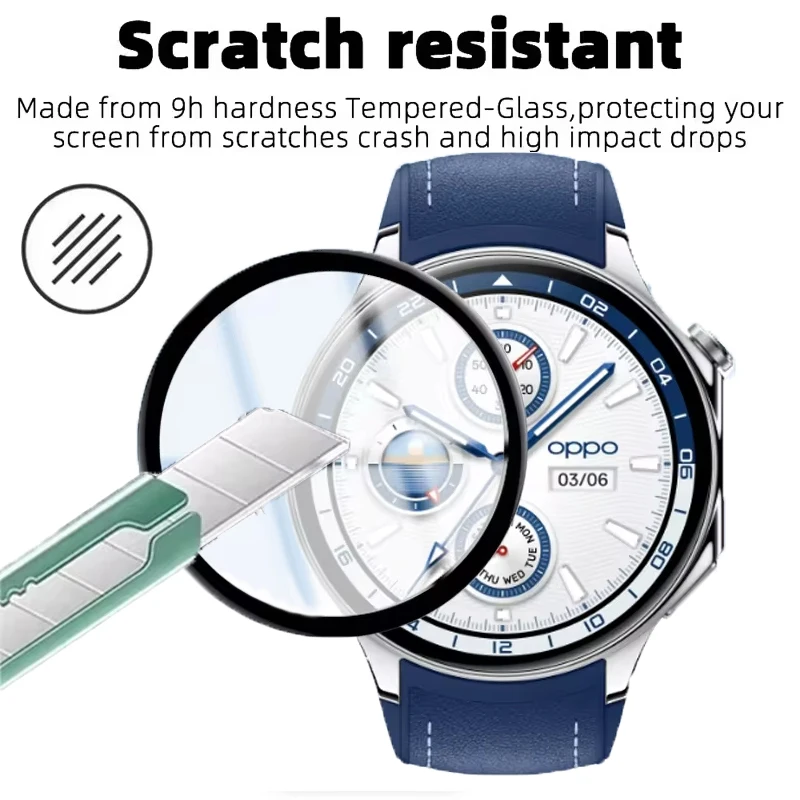 Premium Anti-Scratch Full Coverage Screen Protector Film for Smartwatches - Protective Accessory Cover