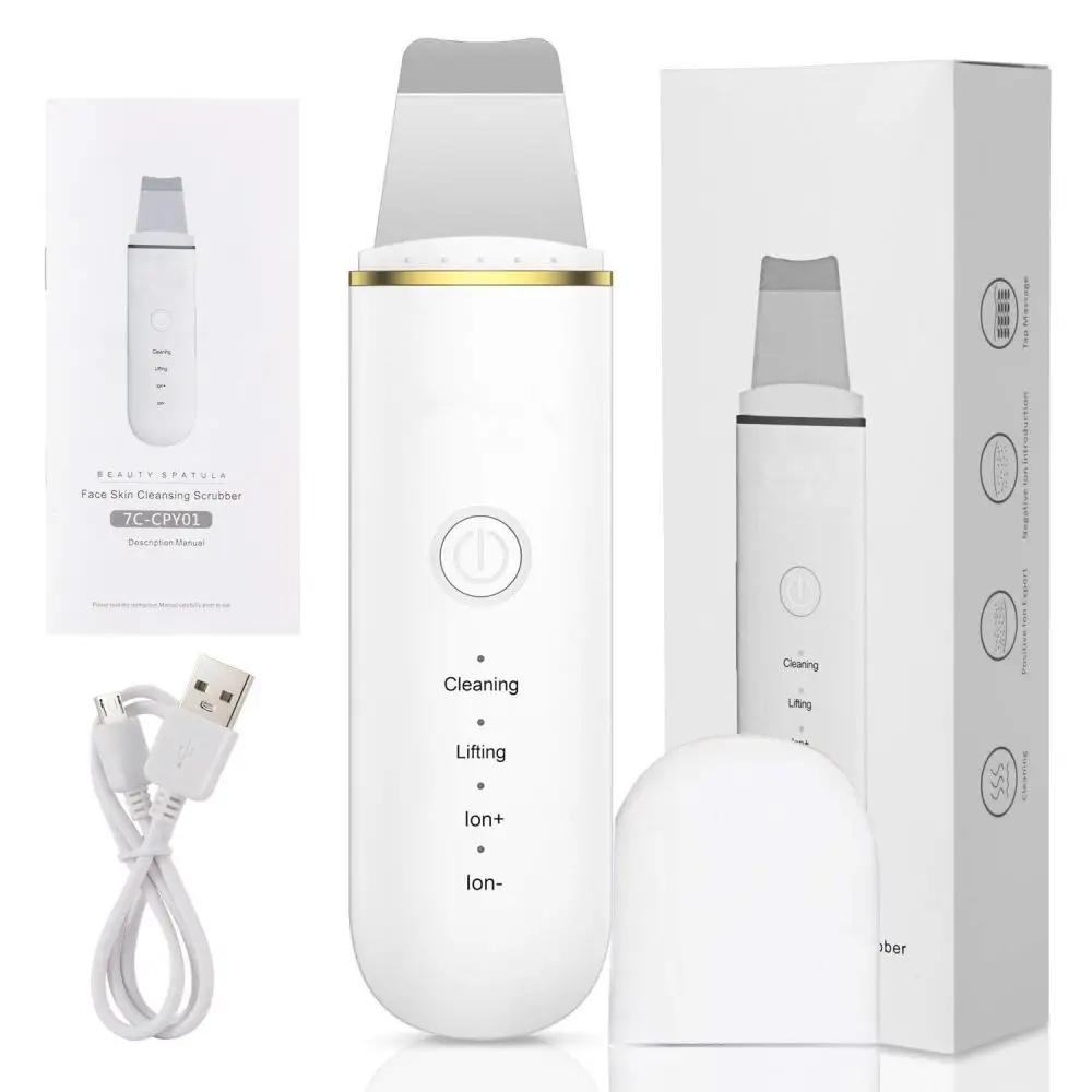 Ultrasonic blackhead remover Machine Beauty Pore Face Cleanser to Remove Instrument Shovel skin care limpiador facial
