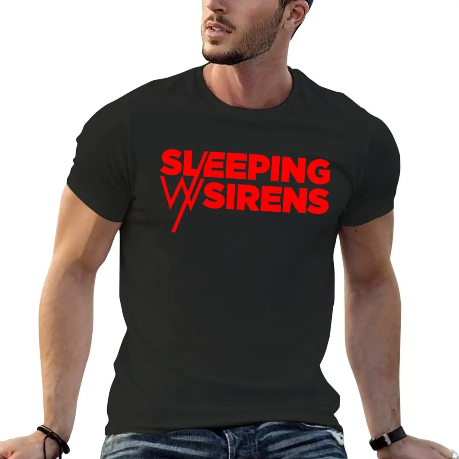 

Mens My Favorite Sirens With SleepingGifts For Movie Fan T-Shirt blue archive animal prinfor boys mens graphic t-shirts pack