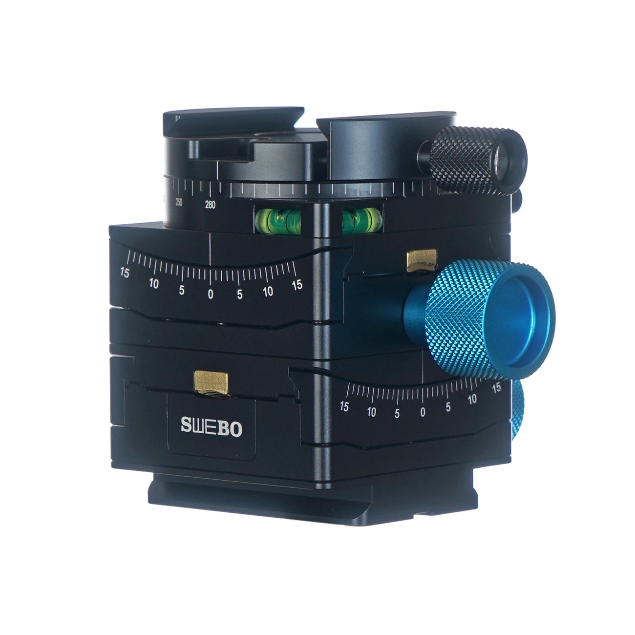 Swebo Gon 3D Worm Geared Leveling Goniometer Tripod Head Pan and 2-Way Tilt