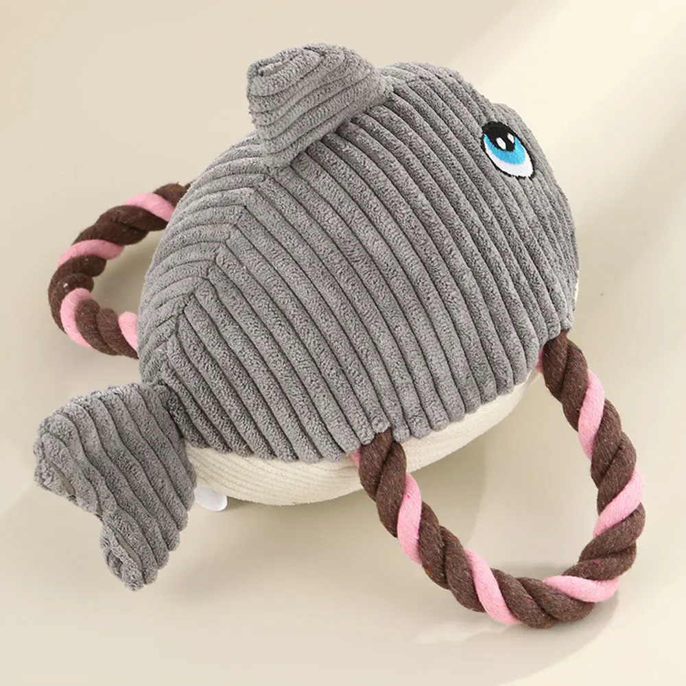 2024 New Bite Resistant Dog Squeak Toy Squeaking Dog Shark Toys Chewing Turtle Fish Pet Puppy Chew Toy Plush Dog Accessories 6