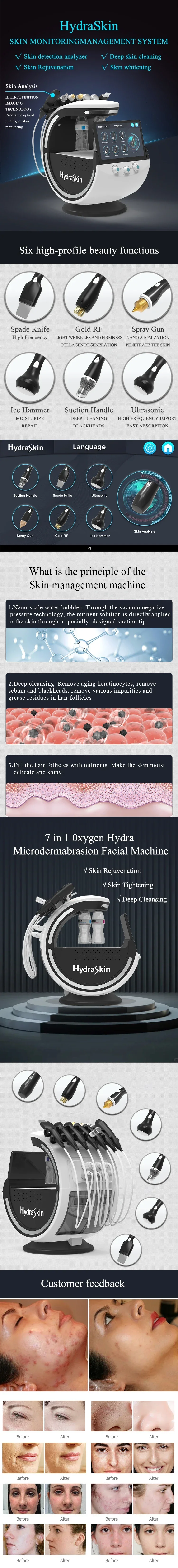 Hydra Skin Advanced 7-in-1 Hydrodermabrasion Skin Rejuvenation System 2 <h3 class="features--headline">Features and benefits</h3> 7-in-1 Multifunctional System for Complete Facial Rejuvenation AI-Powered Skin Analysis for Personalized Treatment Settings Deep Cleansing and Hydration with Oxygen Water Infusion Dual Cooling and RF Tightening for Firmer, Smoother Skin Intuitive Interface and Ergonomic Design for Salon Performance Ultrasonic Cavitation Improves Body Shape And Contour And Reduces Circumference <hr /> <h5></h5> <h5><span class="tw-text-2xl tw-font-bold" style="color: #99ccff;">IN STOCK READY TO SHIP</span></h5> <h5><span class="tw-text-2xl tw-font-bold" style="color: #99ccff;">1 YEAR WARRANTY + 3 YEAR TECH SUPPORT</span></h5> <h5><span class="tw-text-2xl tw-font-bold" style="color: #99ccff;">30 DAY MONEY-BACK AND <a href="https://salonmachines.com/refund_returns/">RETURN POLICY</a></span></h5> <h5><span class="tw-text-2xl tw-font-bold" style="color: #99ccff;">FREE WORLDWIDE SHIPPING <a href="https://salonmachines.com/shipping-policy/">SHIPPING POLICY</a> </span></h5> <h5><span class="tw-text-2xl tw-font-bold" style="color: #99ccff;">PROFESSIONAL BEAUTY <a href="https://salonmachines.com/">SALON MACHINES</a> EQUIPMENT</span></h5> Hydra Skin Advanced 7-in-1 Hydrodermabrasion Skin Rejuvenation System