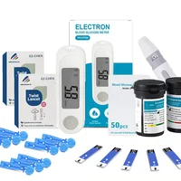 Blood Glucose Meter Diabetes Testing Kit 50/100pc Test Strip Medical Diabetes Blood Sugar Test Monitor Glucometer 5s Test Result