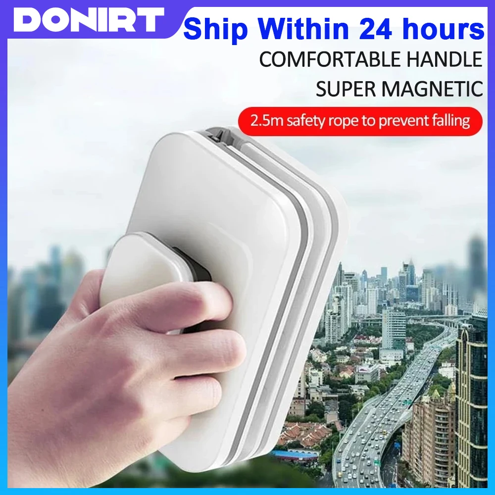 2024 Magnetic Window Cleaner Double sided Window Cleaning Brush Glass Wiper Cleaning Tools outside window cleaner