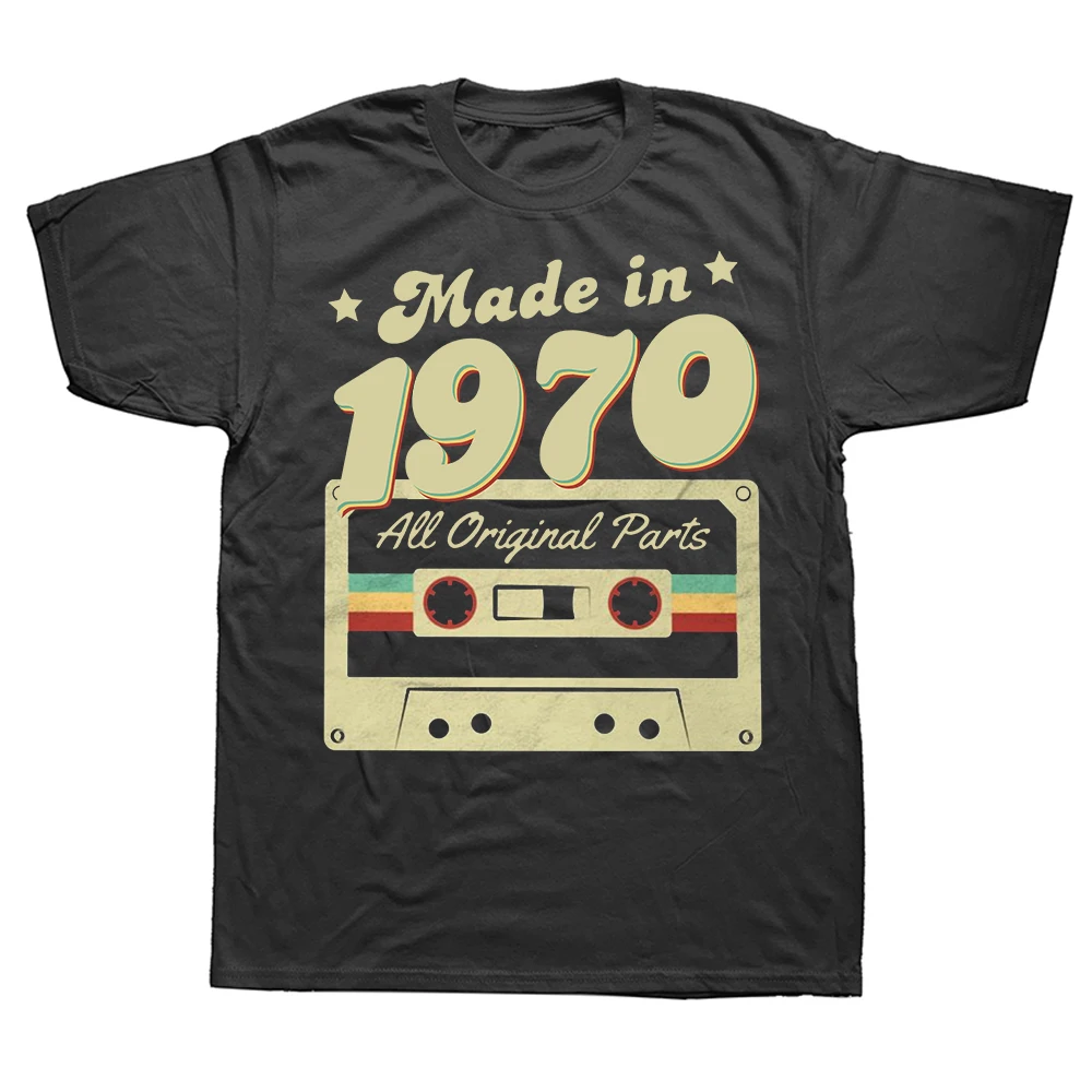 

Funny Vintage Made In 1970 T Shirt 53th Birthday Graphic Cotton Streetwear Short Sleeve Birthday Gifts Summer Style T-shirt Men