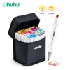 Ohuhu Oahu Marker Pen Alcohol Art Markers Color Marker Set Dual Tips Felt Pen Sketching Drawing Graffiti Manga School Supplies 1