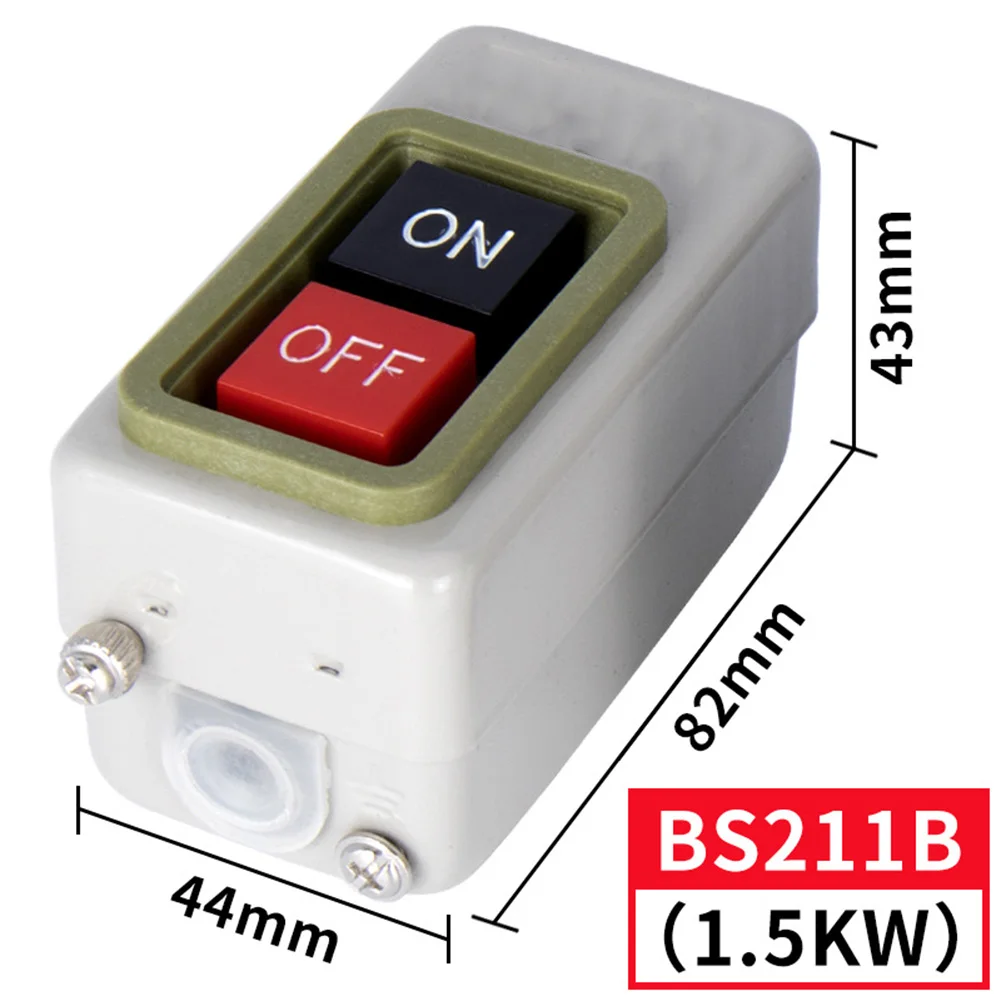 

Power Snap Switch 220/380V Black On/red Off Copper Point For BS230B BS216B Power Press Switch Power Snap Switch