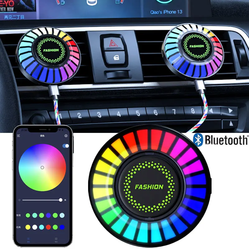 BluetoothRGBAmbientLightUSBVehicleRhythmFragranceLampStripAir