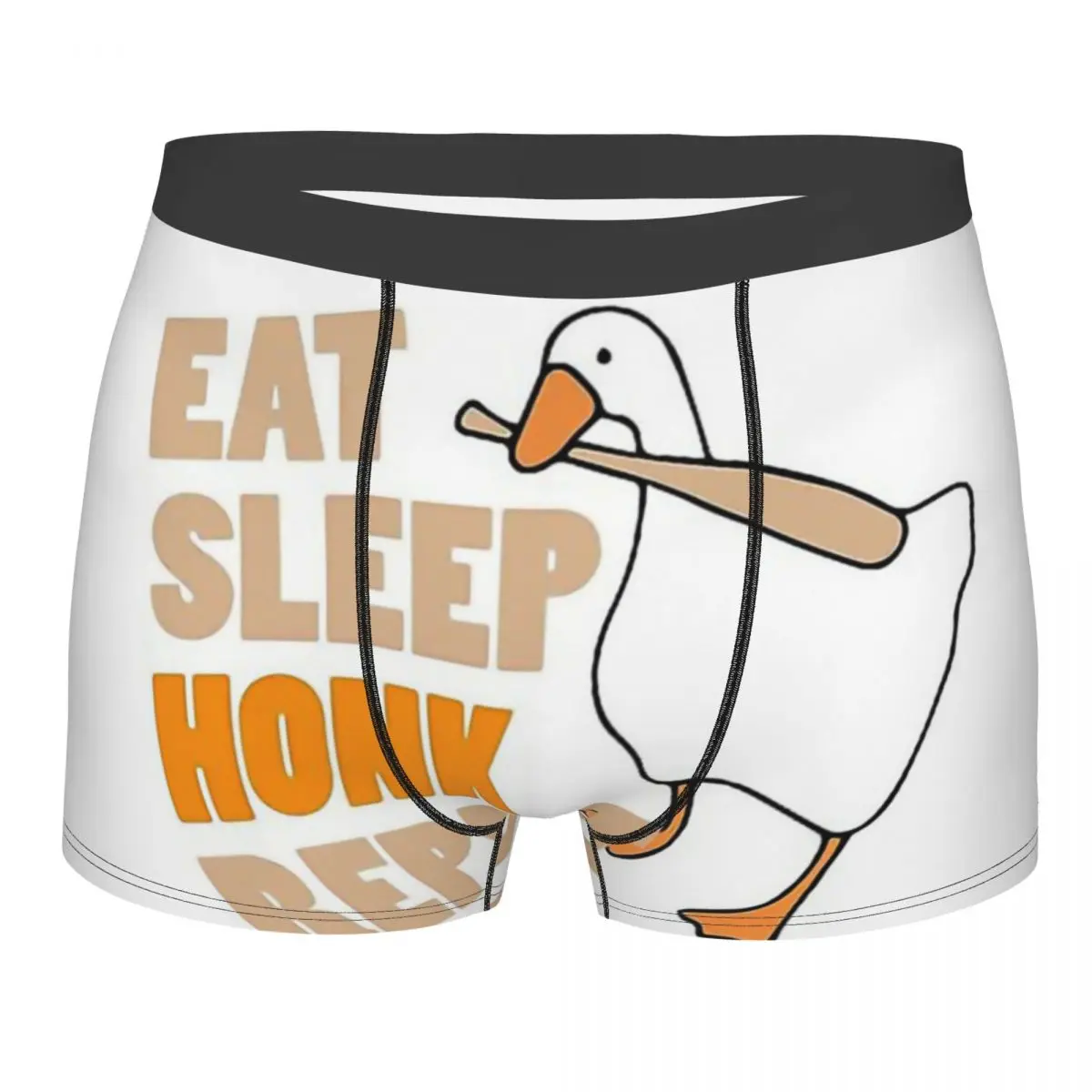 

EAT SLEEP HONK REPEAT Untitled Goose Honk Bell Game Internet Meme Underpants Breathbale Panties Men's Print Shorts Boxer Briefs