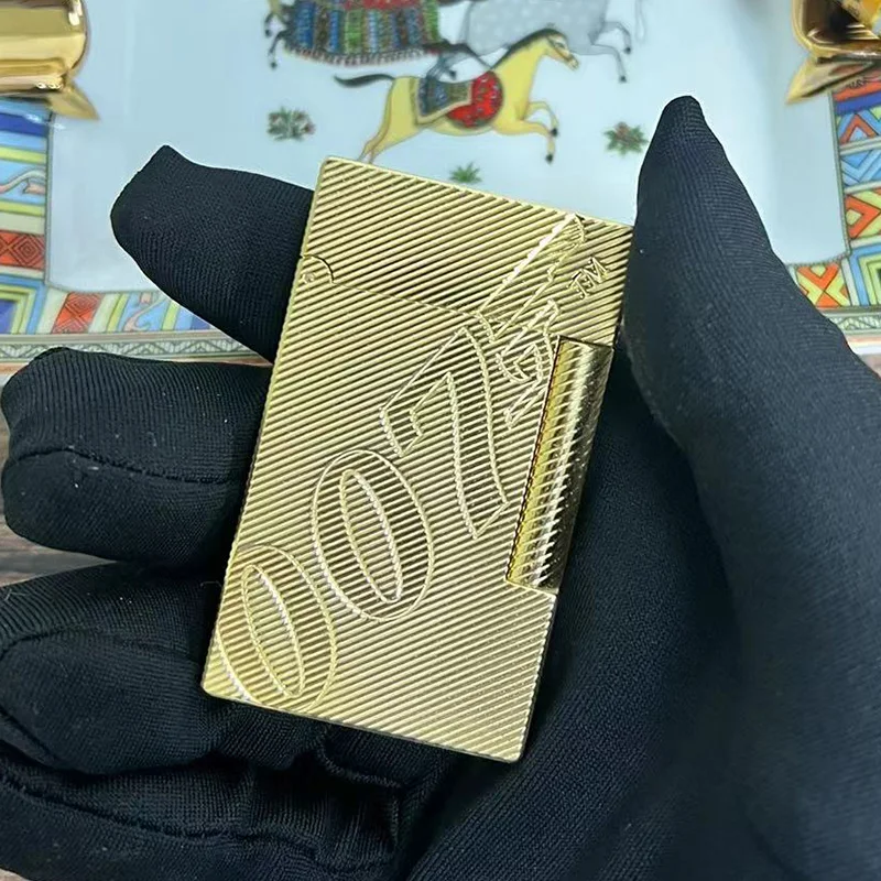 

Paris Vintage Luxury Dupont Ligne 2 Lighter Tobacco Cigar Cigarette gas Lighter Bright Ping Sound High Quality