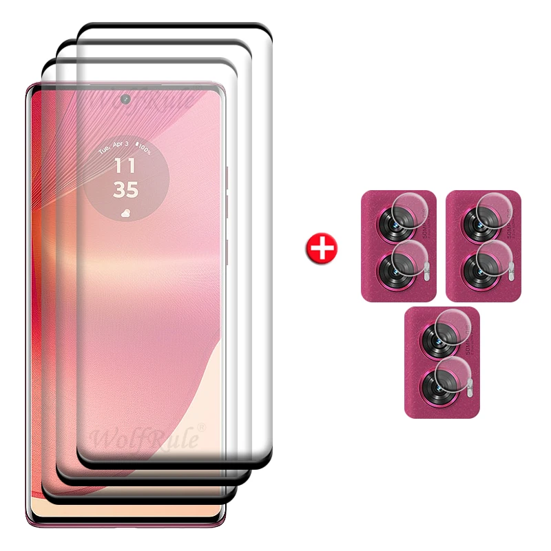 Advanced 6-in-1 Glass Screen and Lens Protector - 9H Curved Shield