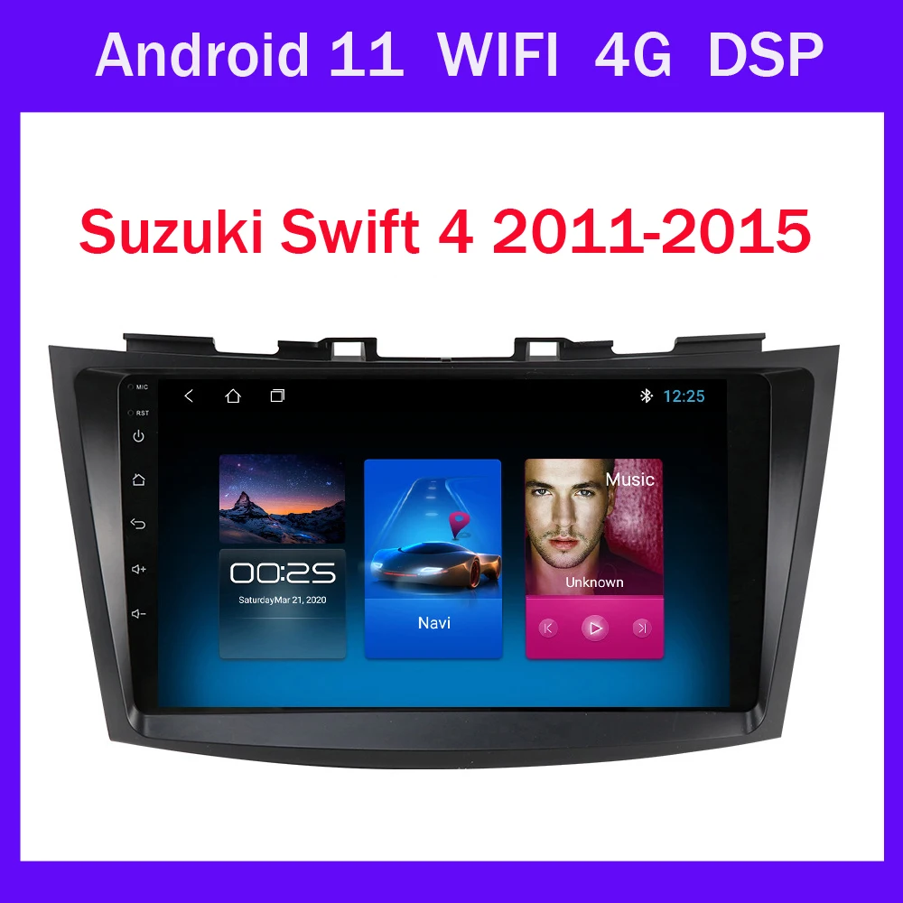Car Radio Stereo Android 11 For Suzuki Swift 4 2011 2015 Multimedia
