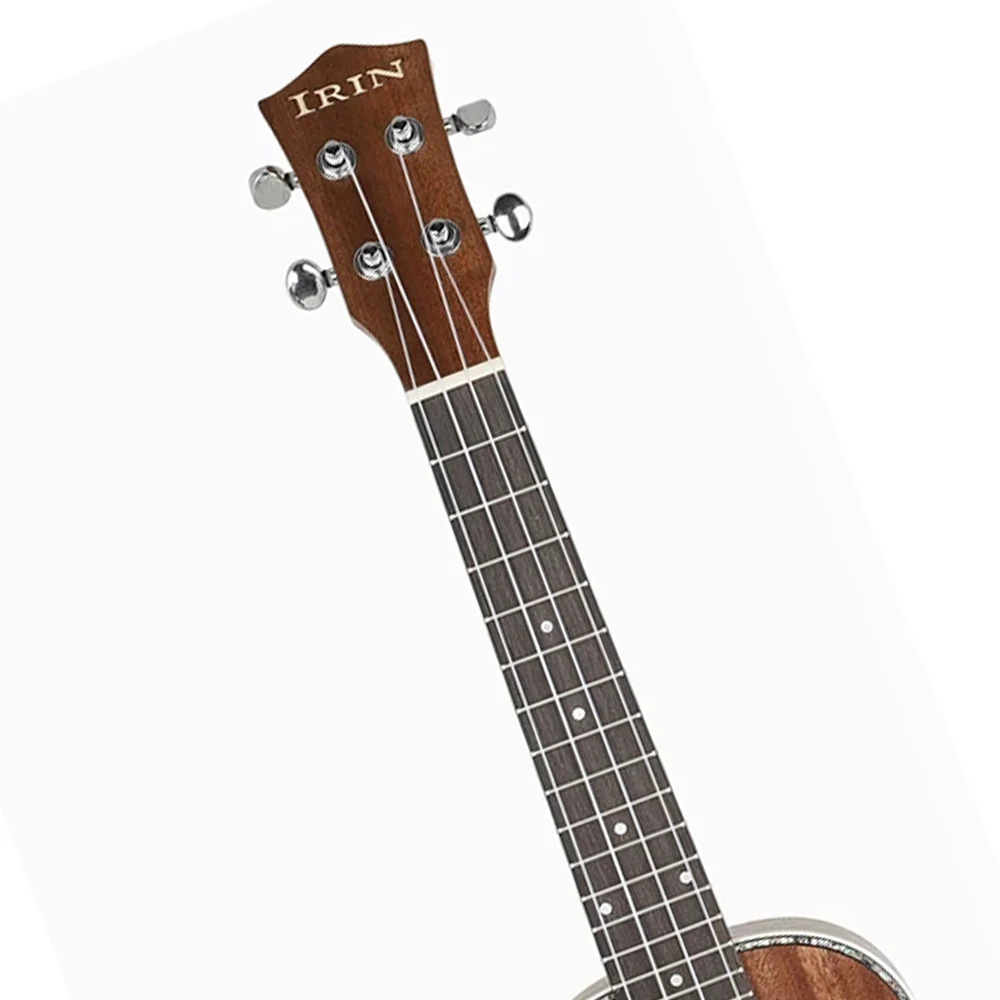 23-Zoll-Ukulele, hawaiianische Gitarre, Mahagoni-Korpus, Guitarra-Ukulele, 4-saitige Ukulele mit Stimmgurt, Capo-Saitenteile – Detail 8