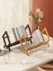 Small Creative Bamboo Desktop Bookshelf for Home Office, Student Desk Organizer, Book Storage Rack 1