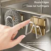 Acrylic Sink Sponge Holder Adhesive Sink Caddy Organizer Rack Storage Hook for Sponges Brushes Chopping Board Kitchen Accessorie 4