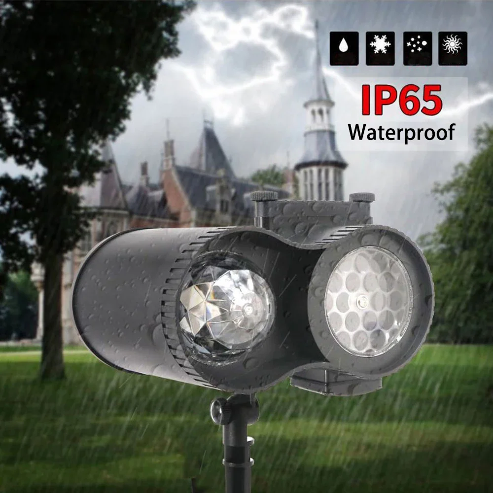 Waterproof Laser Projection Lamp LED12 Pattern Card Exchange Christmas DJ Club Party Stage Lamps Outdoor Decorative Lights