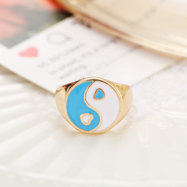 New Fashion Small Daisy Tulip Summer Sweet Flower Ring Adjustable Personality Ring Party Jewelry Exquisite Gifts Wholesale
