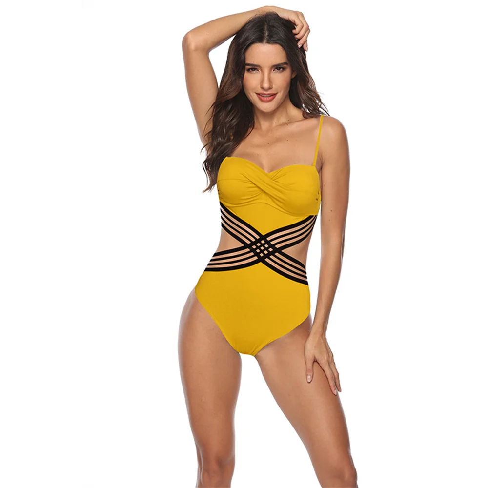 2024 new swimming hot one-piece swimsuit 5-color heart-shaped swimsuit sexy backless swimsuit women's bikini