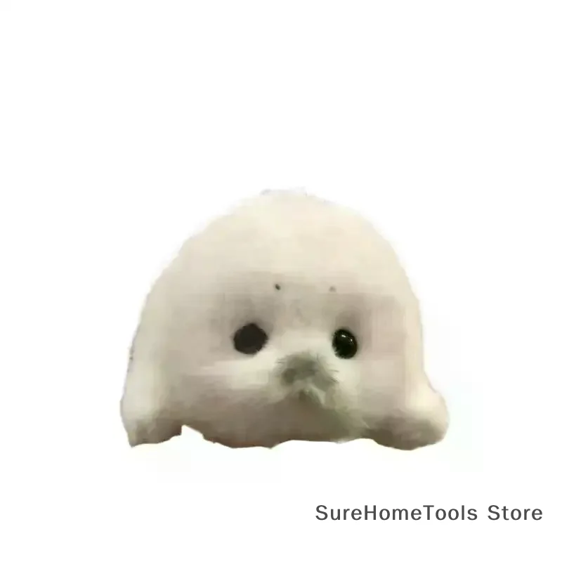 1pc Cute Baby Seal Plush Toy Pendant Simulation Ocean Animal Soft Stuffed Bag Keychain Souvenir Gift Kids Adults Bag Decoration