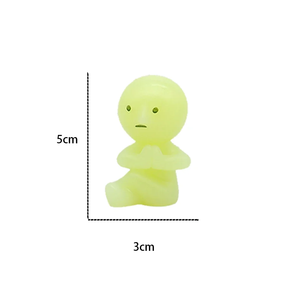 Modische Spielzeug-Miniaturbox Yoga-Schlafzimmer-Serie Leuchtende Puppen-Dekoration für Schreibtisch & Computer – Detail 4