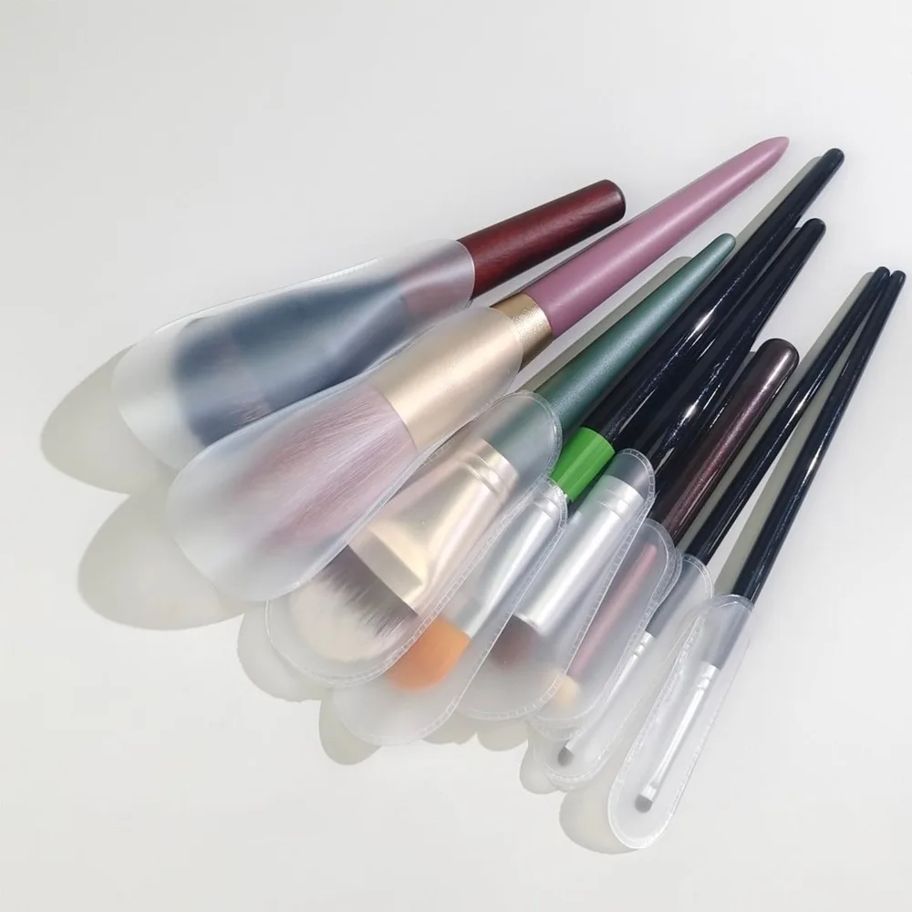 18PCS Makeup Brush Guards - 9-Size Universal Fit, Odorless & Dust-Proof for Travel Storage (Gift Ready)