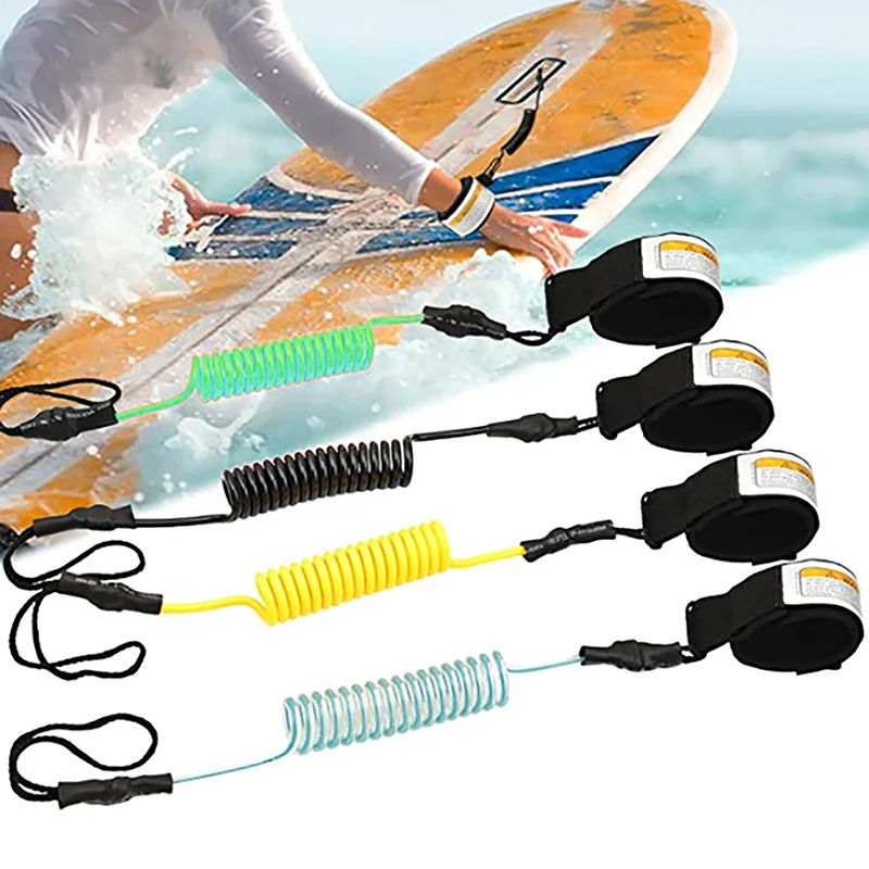 Surfing Kayak Boat Leash Rope Safety Paddle Stand Up Paddle Surfing Leash Safety Hand Rope For Surfboard Surfing Accessories paddle storage buckle paddle anti lost kayak canoe paddle holder clip safety rope buckle kayak accessories