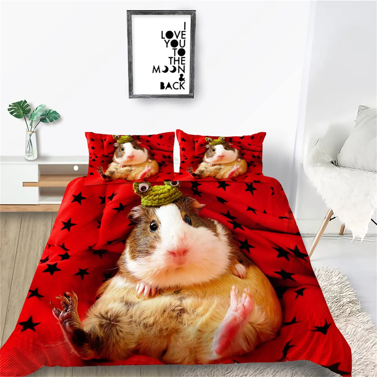 cartoon-cute-guinea-pig-flower-print-duvet-cover-full-king-queen-size