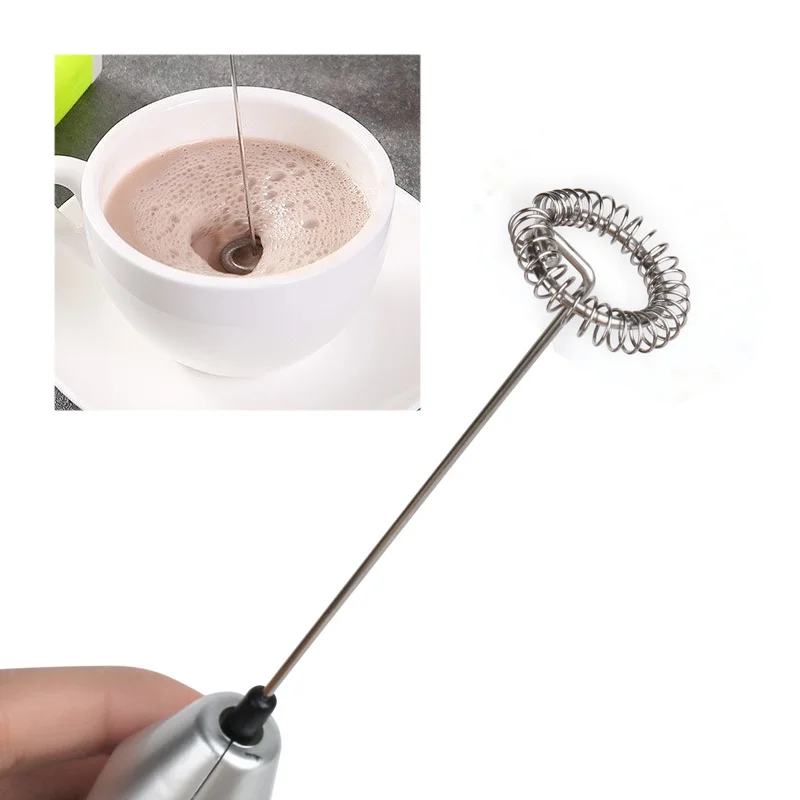 Electric Whisk Handheld Electric Whisk Kitchen Electric Hand Whisk Mixer Coffee Milk Egg Beater Stainless Steel Frother Egg Electric Mini Handle Stirrer