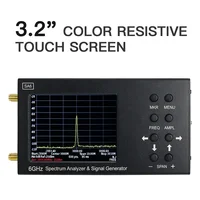 SA6 Handheld Digital Spectrum Testing Analyzer Touch Wi Fi RF Gain Band Antenna Professional Frequency 2