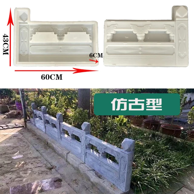 Műanyag Formák Fali Beton Gipszkerti Ház Csempe Kő Penészcement Tégla Készítő Penész 69*49Cm - Image 2