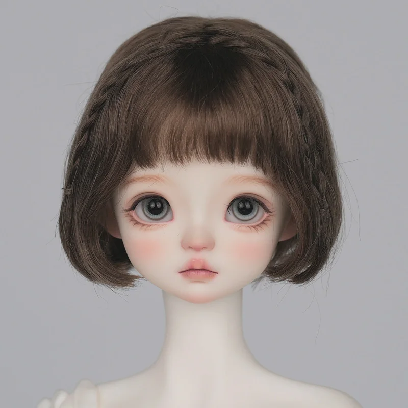 30cm Doll Wig Bangs Ponytail Curly Soft Mohair Wig Suitable for1/6BJD Doll Wig Toy Accessories 6-7 Inches Hair 6