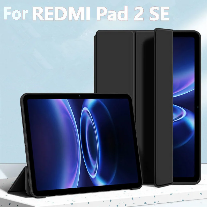 Magnetic Trifold Stand Tablet Case - Soft PU Leather and Silicone Smart Cover, 9.7 Inch