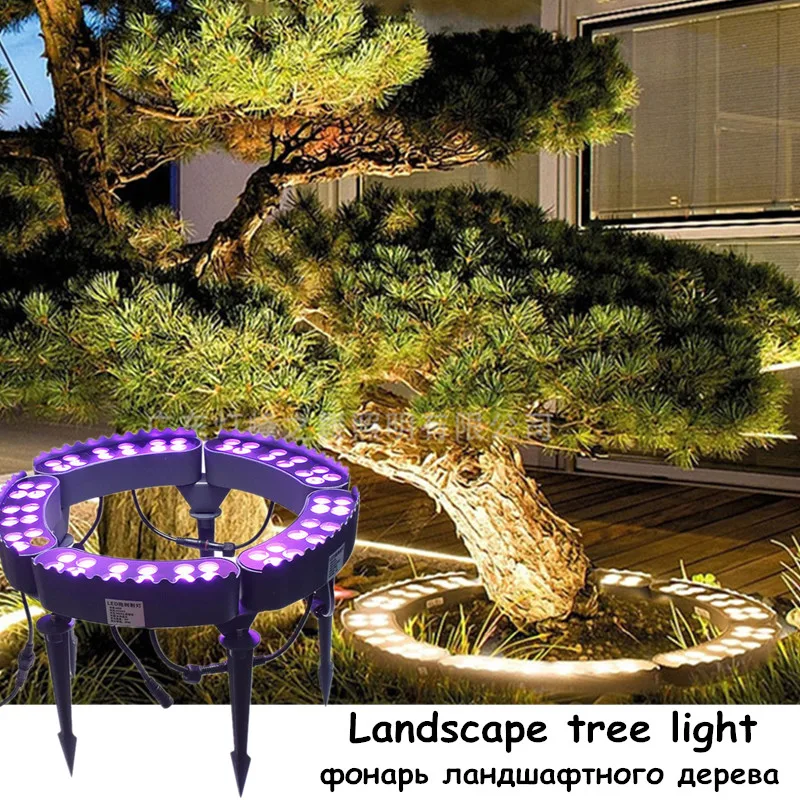 Outdoor Road Lighting Tree Lamp Plant Projector Garden Forest Tree Landscape Decoration Lamp Landscape Lighting Gazebo Patio Led garden lights patio yard lawn lamp gazebo tree light led lighting garden spike rgb backlight for trees spotlight waterproof 72w