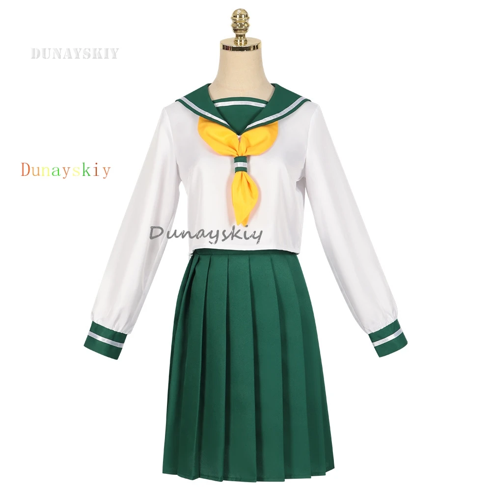 

Hiiragi Utena Minakami Sayo Tenkawa Kaoruko Cosplay Anime Gushing Over Magical Girls Araga Kiwi Costume Wig JK School Uniform