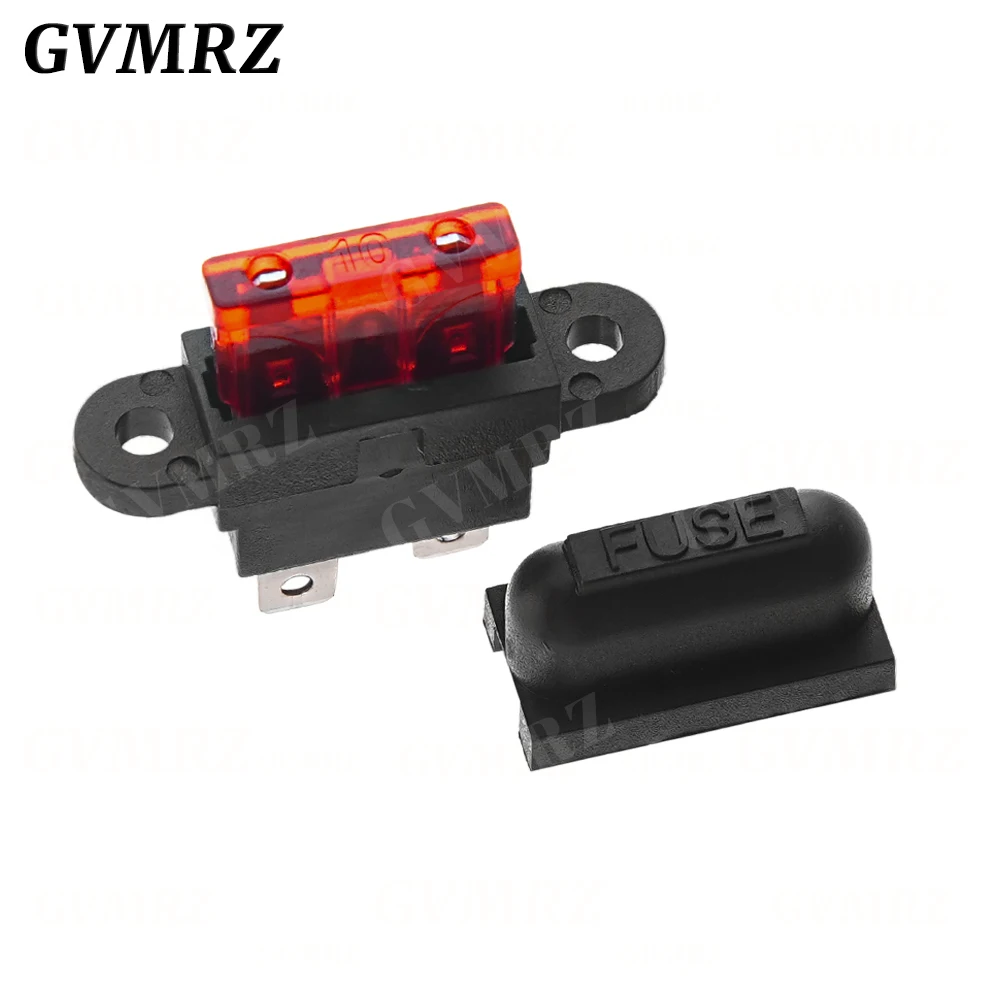 5PCS Wasserdichte Auto Standard Mittleren Sicherung Halter + 1-50A Auto Boot Lkw ATC ATO Flachsicherung 3A 5A 10A 15A 20A 25A 30A 35A 40A 50A – Detail 3