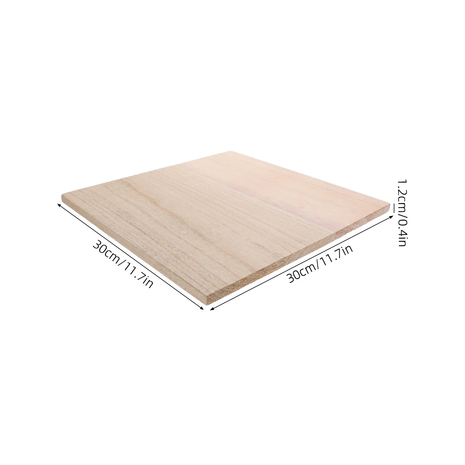 원목 판재 12x12 두꺼운 양면 무마감 목재 판자 공예 DIY 선반 칸막이 가정용 DIY 나무 판자