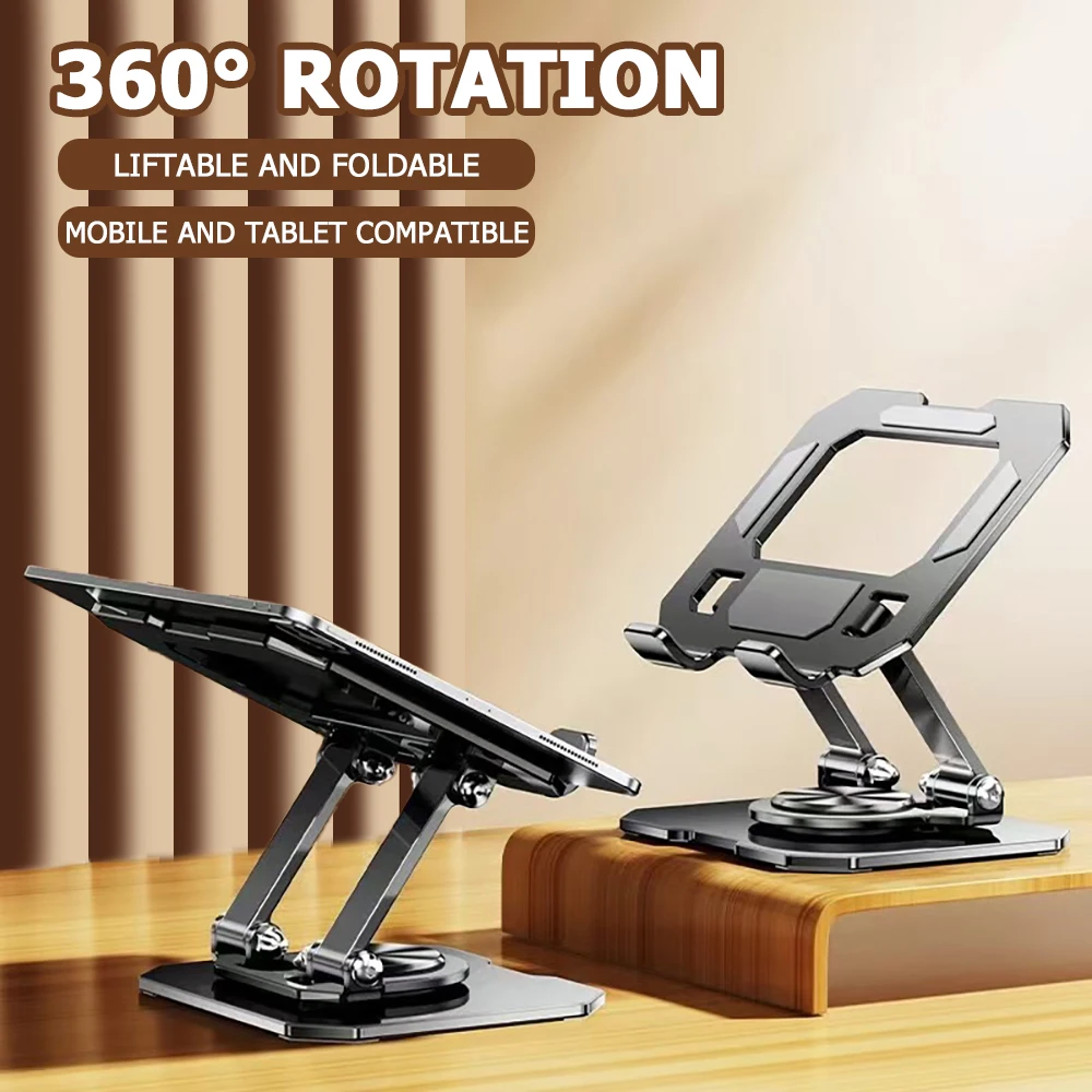 Tablet Stand 360&deg; Rotatable Adjustable for 4.7-12 Inch Ipad Pro/Air/Min Laptop