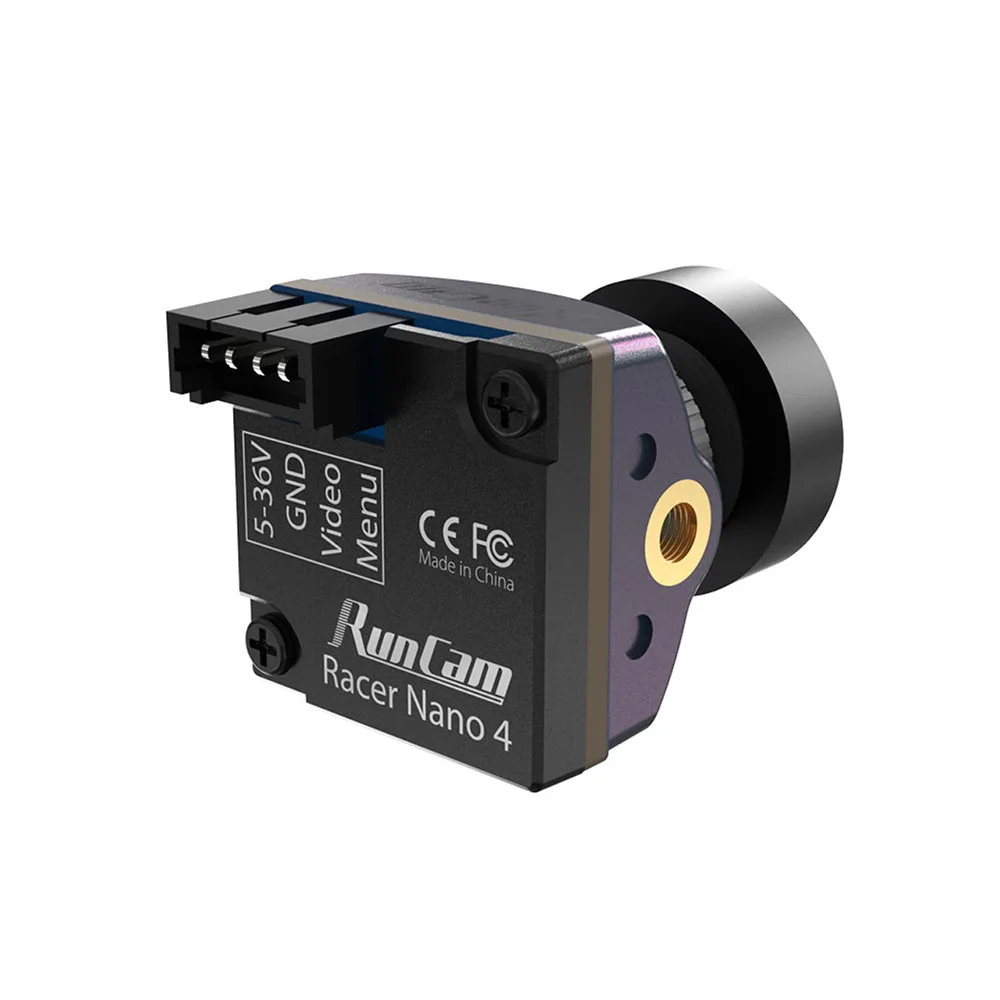 RunCam Racer Nano 4 1200TVL Super WDR CMOS Sensor Waterproof LED Lighting Track Mode FPV Camera NTSC/PAL for RC Freestyle Drone thumbnail 5