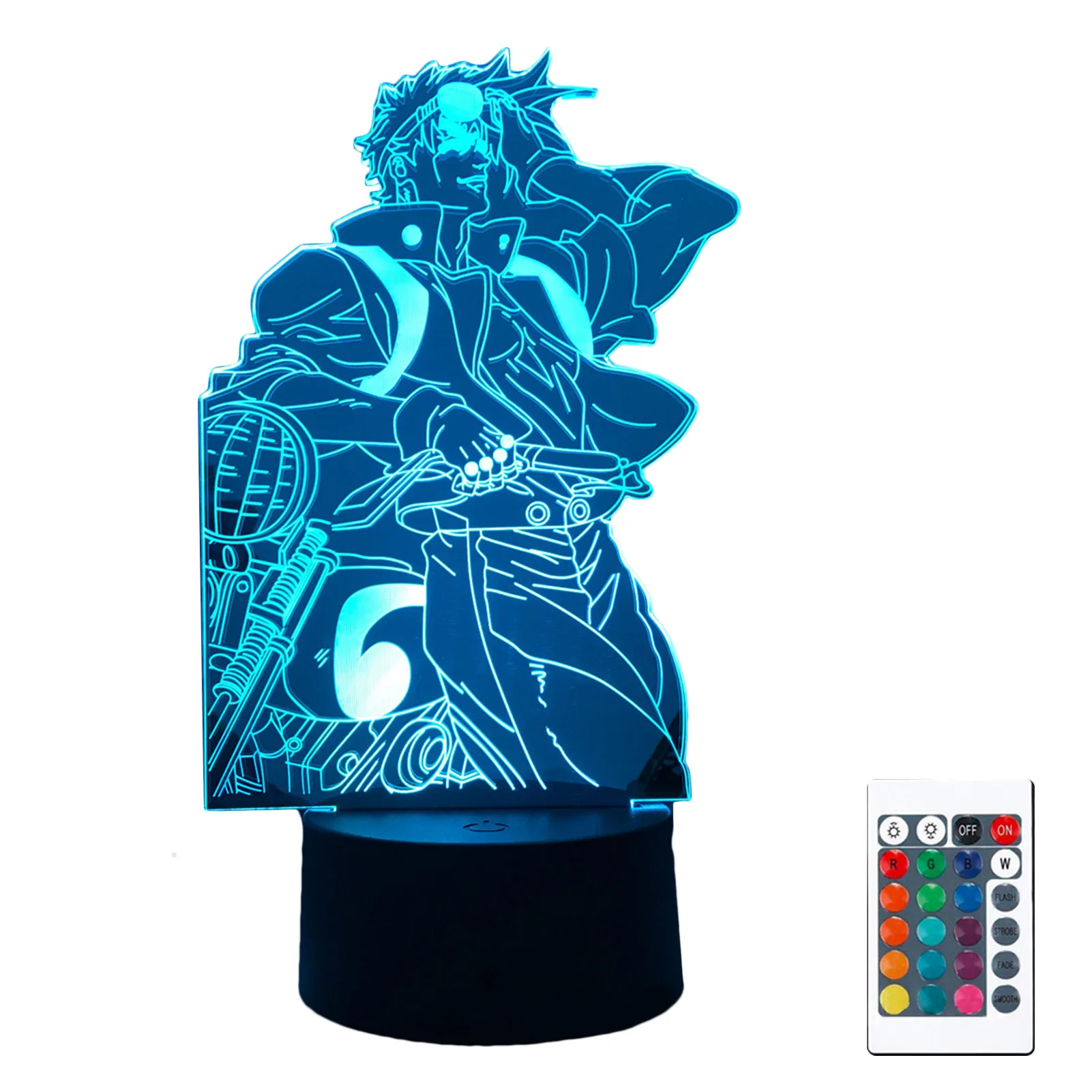 Lampada 3D Anime Jojos Bizarre Adventure For Bedroom Decor Light Regalo Di Compleanno Manga Jojos Figure Led Night Light Jotaro
