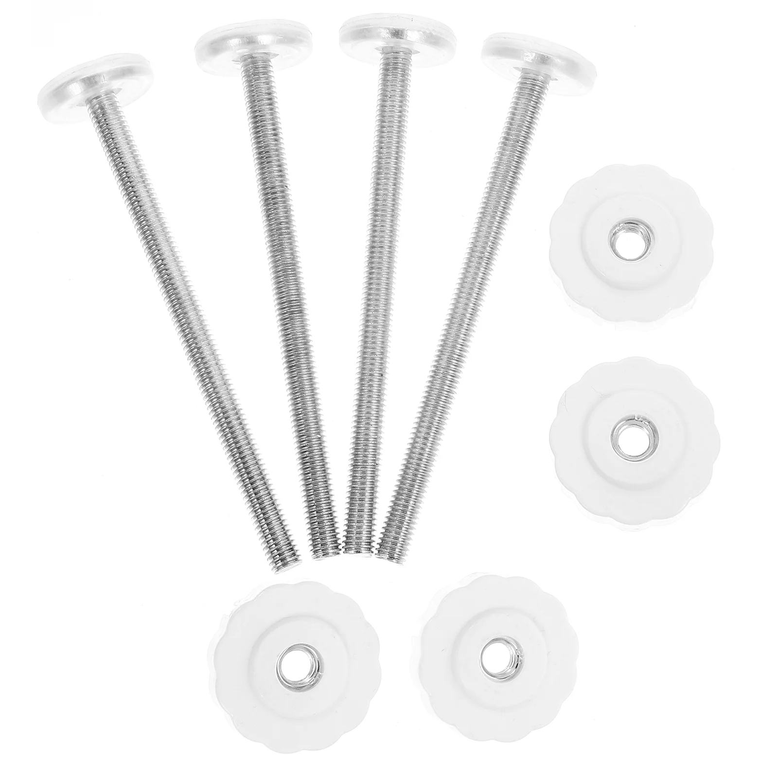 

4 Pcs Banister Adapter Kit for Baby Gate Door Hardware Pet Gates Threaded Spindle Rod