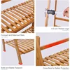 Bamboo Ladder Plant Stand 3 Tier Foldable Flower Pot Display Shelf Rack for Indoor Outdoor Home Patio Lawn Garden Balcony 6