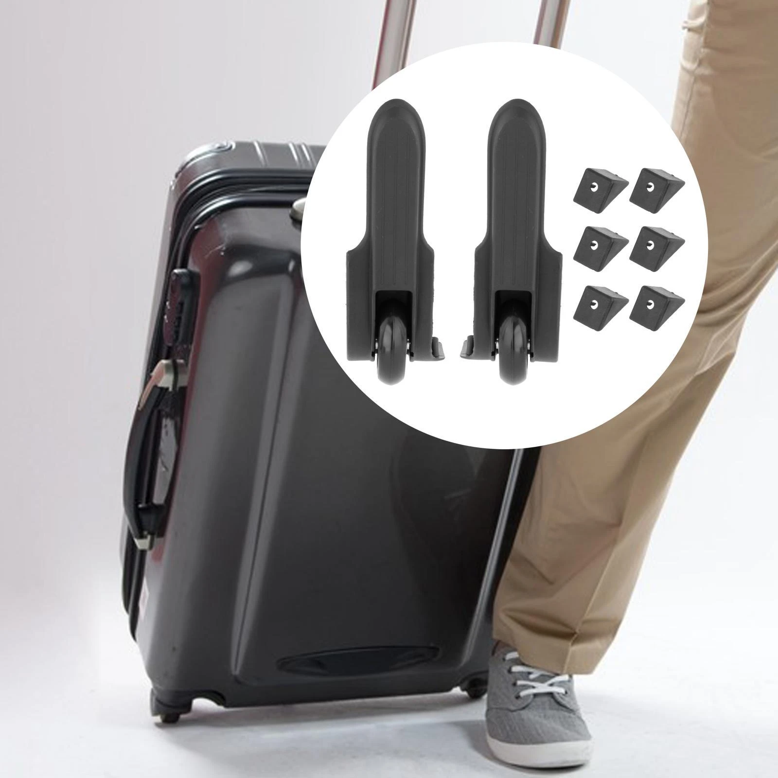 trolley bag wheel set