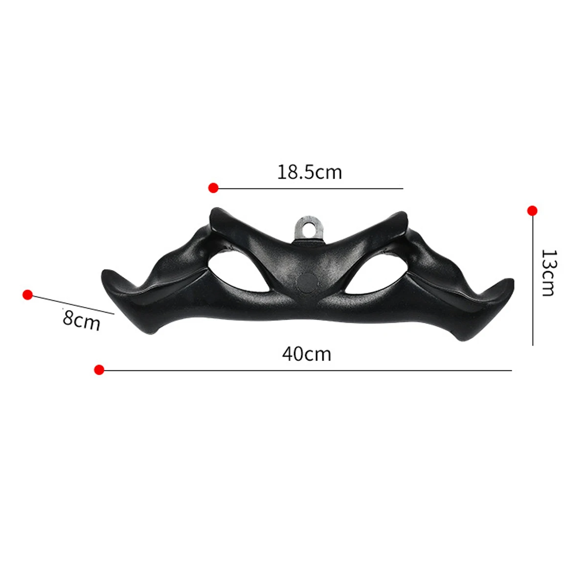 Description Picture 3 of itemFitness Biceps Triceps Rope Gym Lat Pull Down Bar Handles Pulley Cable Machine Attachment Rowing Bar Back Muscle Training Handle