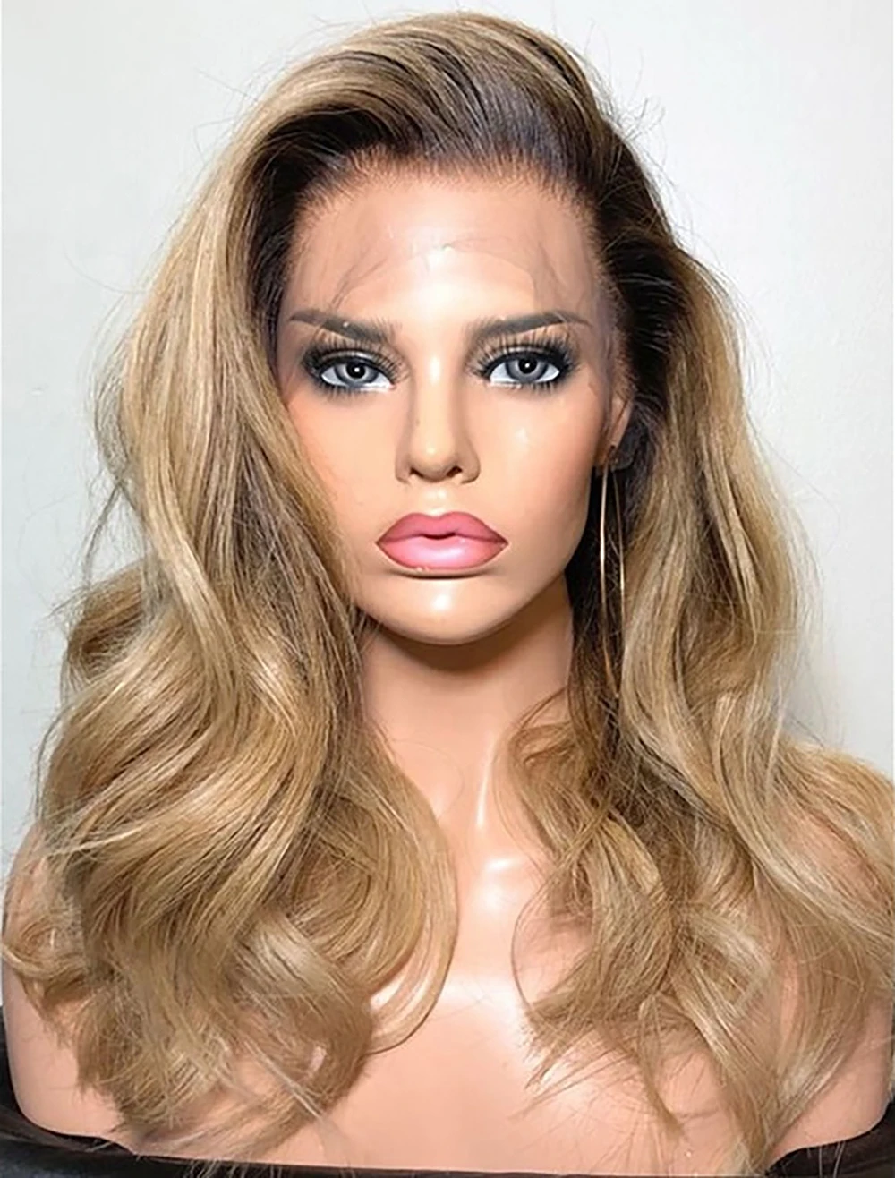 

Bob Highlight Ombre Honey Blonde Wave European Virgin Human Hair Jewish Wig 13x6Lace Front Kosher Sheitel Wig For Women BabyHair