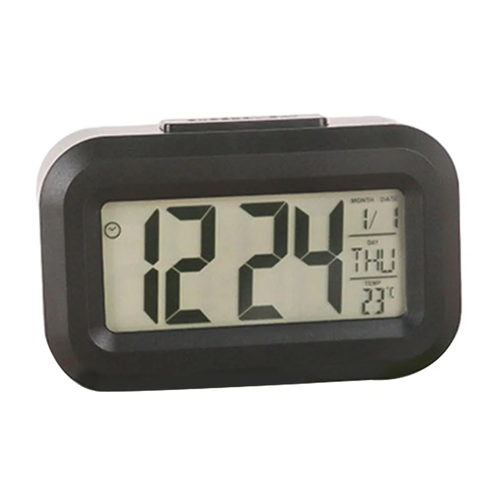 Alarm Clock Digital Alarm Clock 9*2.5*5.5 Cm For Home Office Date Temperature Display Desktop Decor Household Supplies 4
