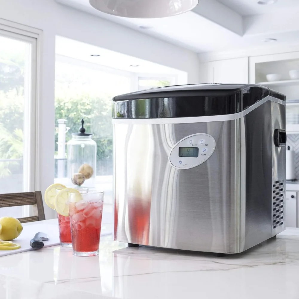 Portable Ice Maker 50 lb Daily 12Cubes in Under 7 Minutes Compact Countertop Design 3 Size Bullet Shaped Ice for Kitchen Office 4